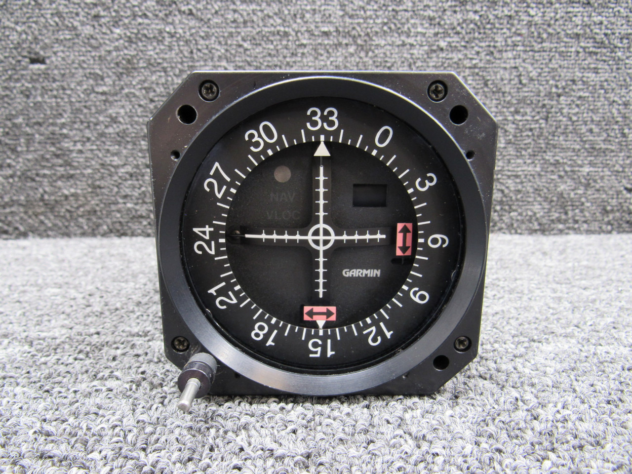 013-00049-01 Garmin GI-106A VOR-LOC-Glideslope Indicator with Mods (Missing Knob)