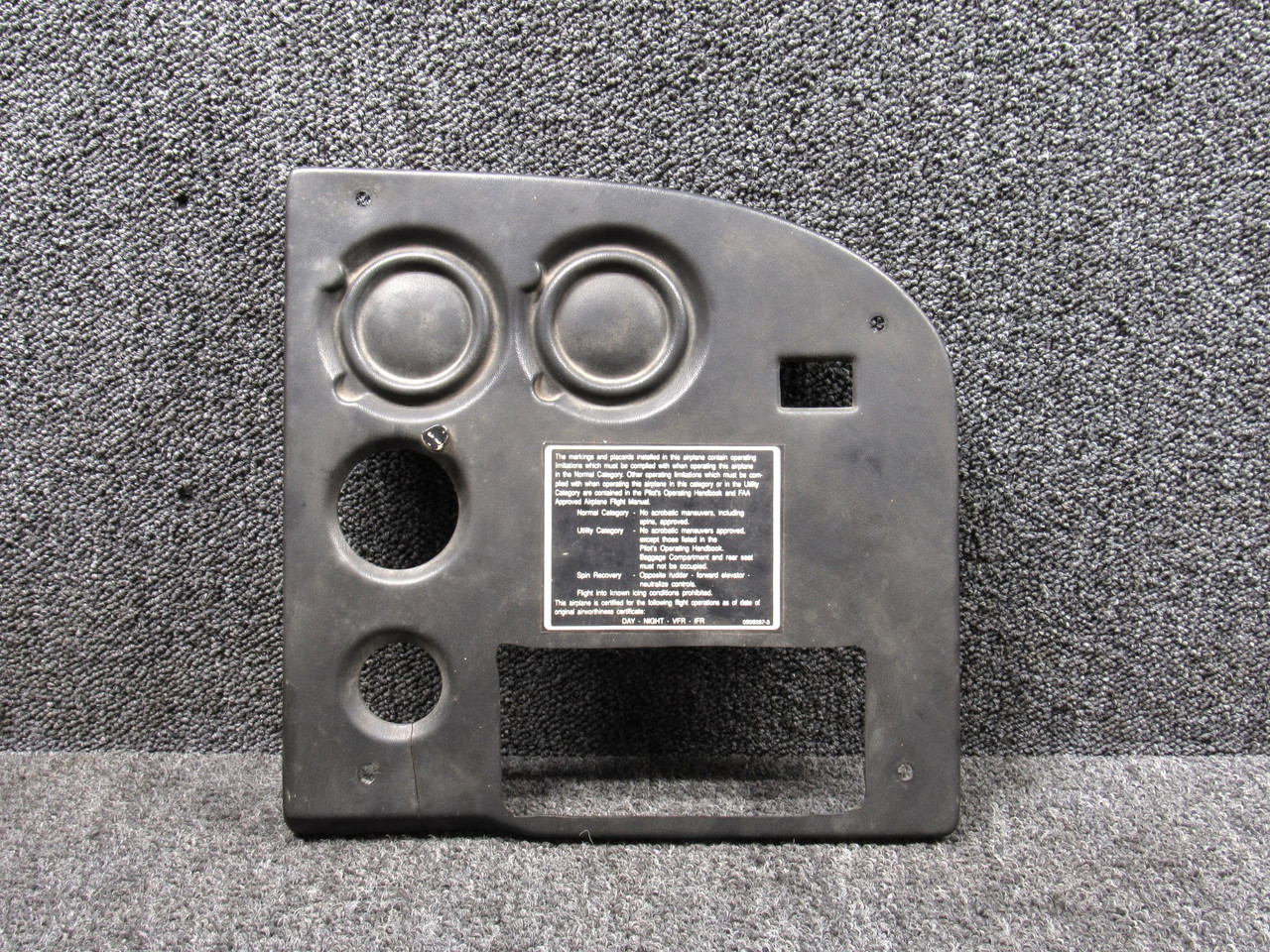 0513093-12 (Alt: 0513093-12-279) Cessna 172N Instrument Panel Cover