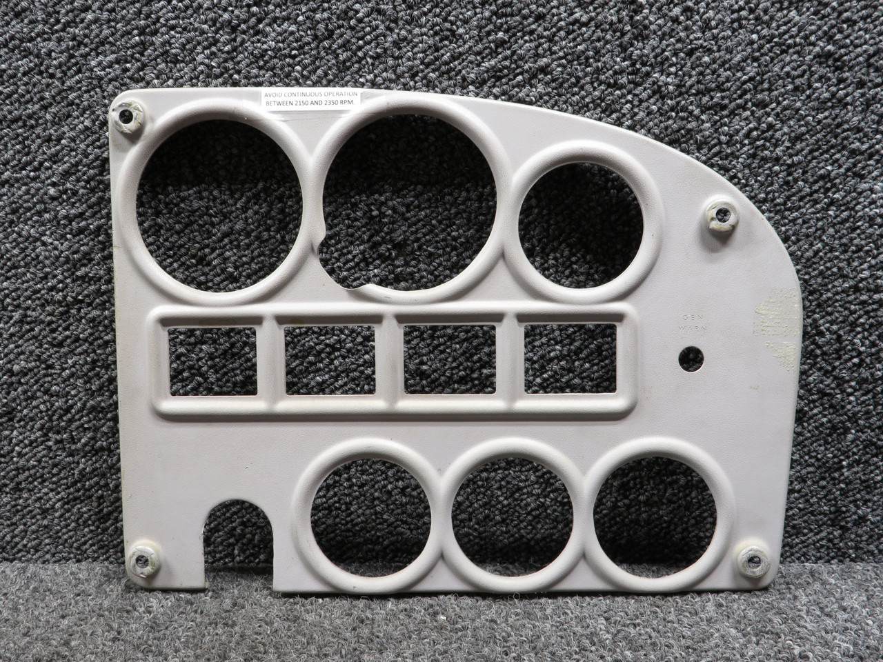 0513319-4 Cessna 172G Engine Instruments Cover Panel (Gray)