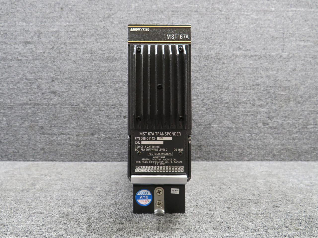 066-01143-0601 Bendix MST-67A Transponder with Green Repairable Tag (Core)