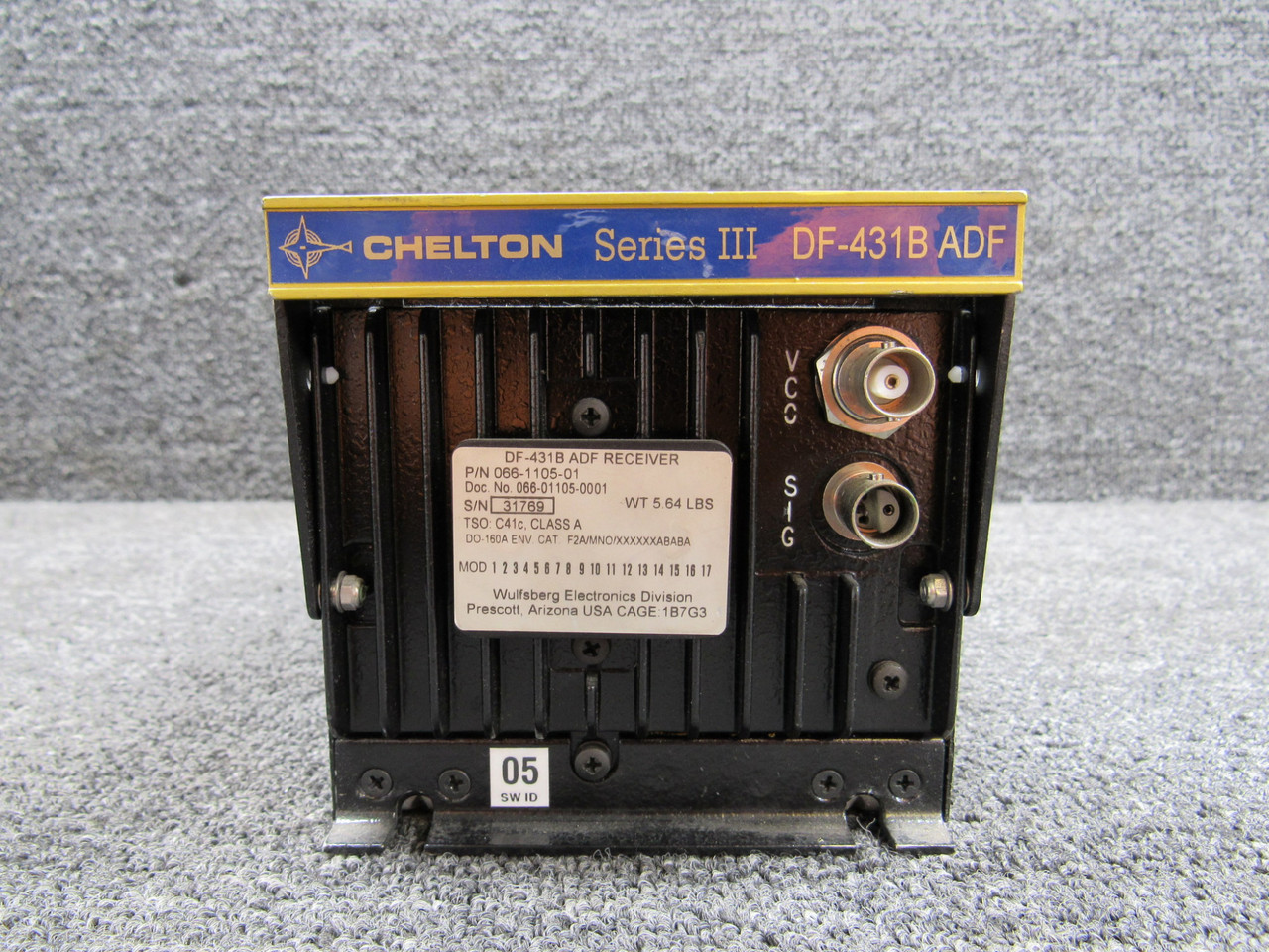 066-1105-0001 Wulfsberg DF-431B Series III ADF Receiver