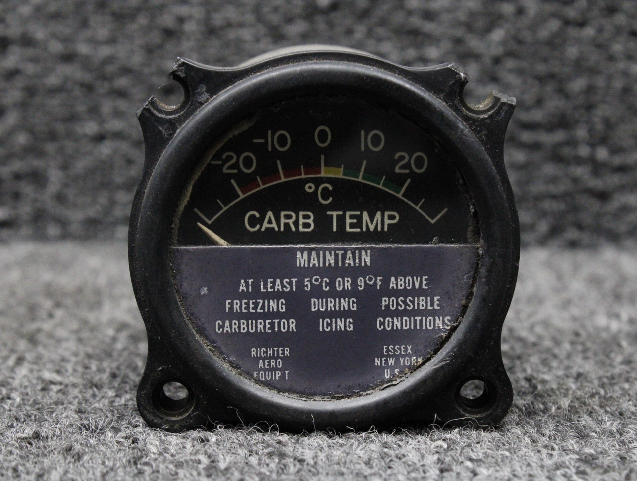 0750029-1 (Use: S-1311N1) Cessna 175A Carburetor Temp Indicator w Probe (14V)