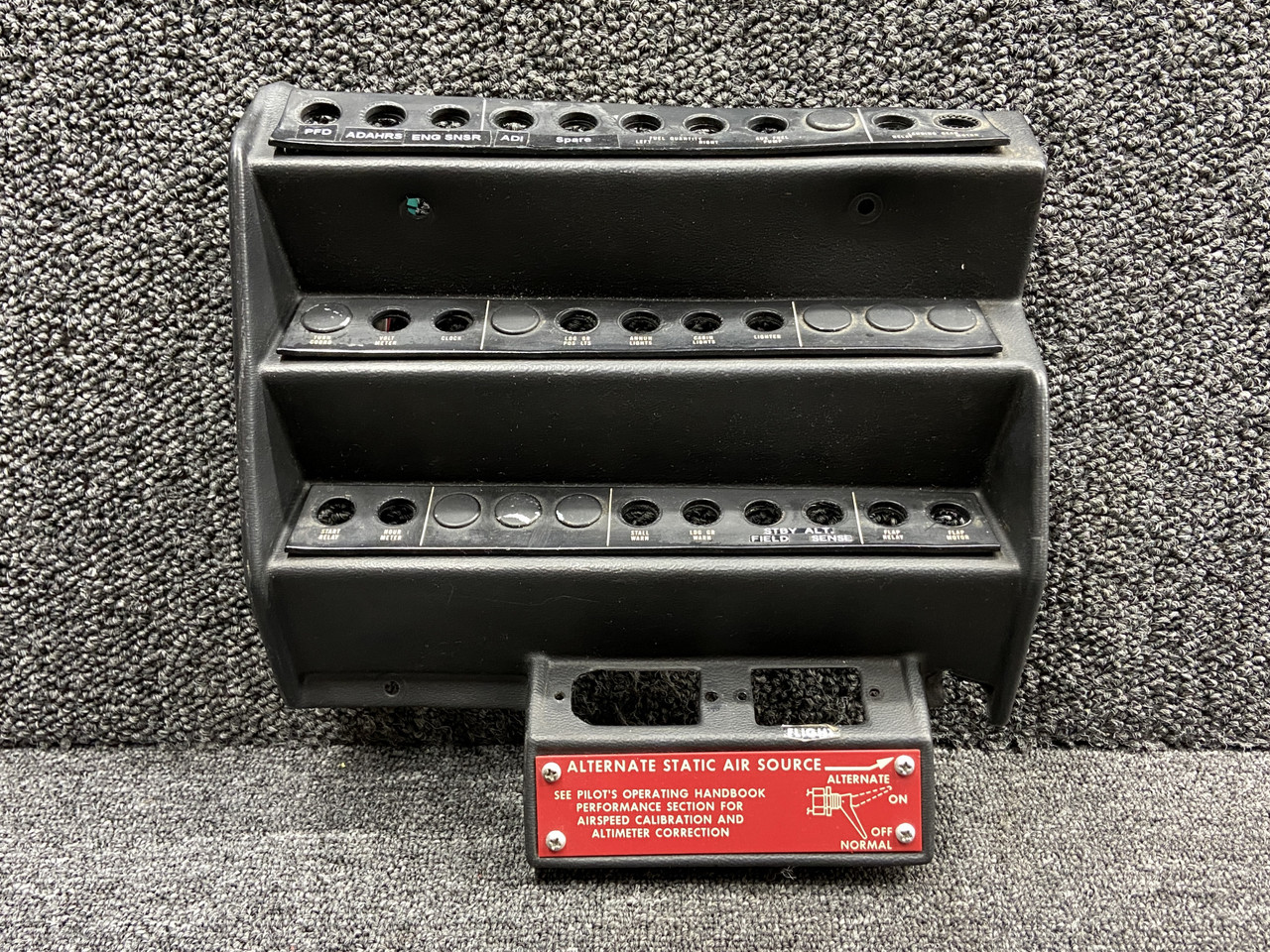 102-530040-19 Beechcraft A36 Circuit Breaker Escutcheon Panel