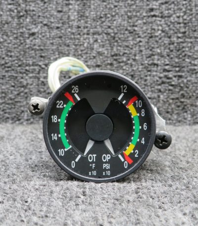 159261-3 Horizon Aerospace 7775-1 Oil Temp, Oil Pressure Indicator (Volts: 28)