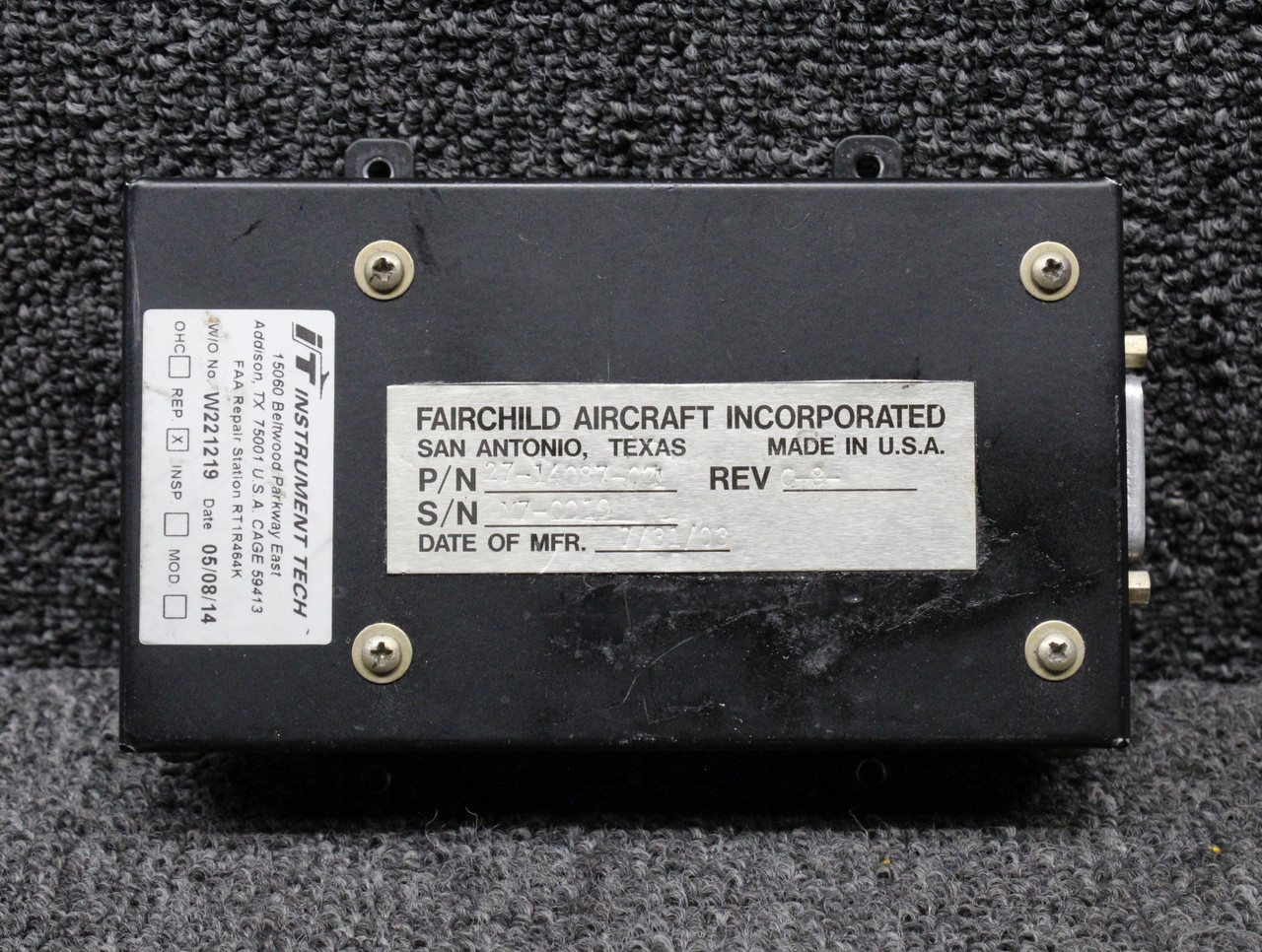 27-14087-021 Swearingen SA-226T(B) Cockpit Voice Recorder