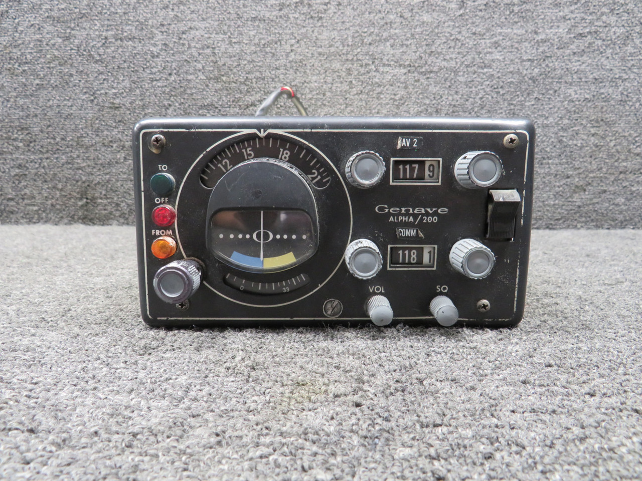 300-1700-001C Genave Alpha 200 NAV-COMM Radio (Core)