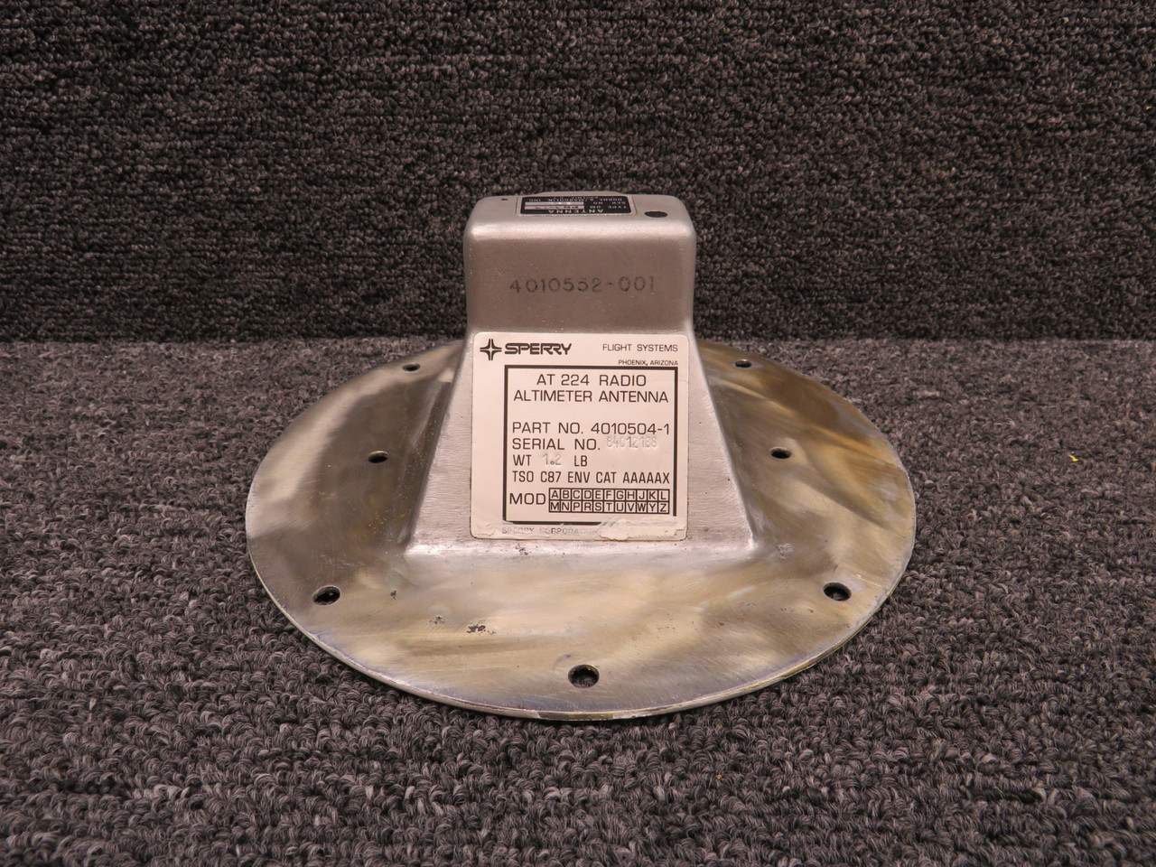 4010504-1 Sperry AT-224 Radio Altimeter Antenna