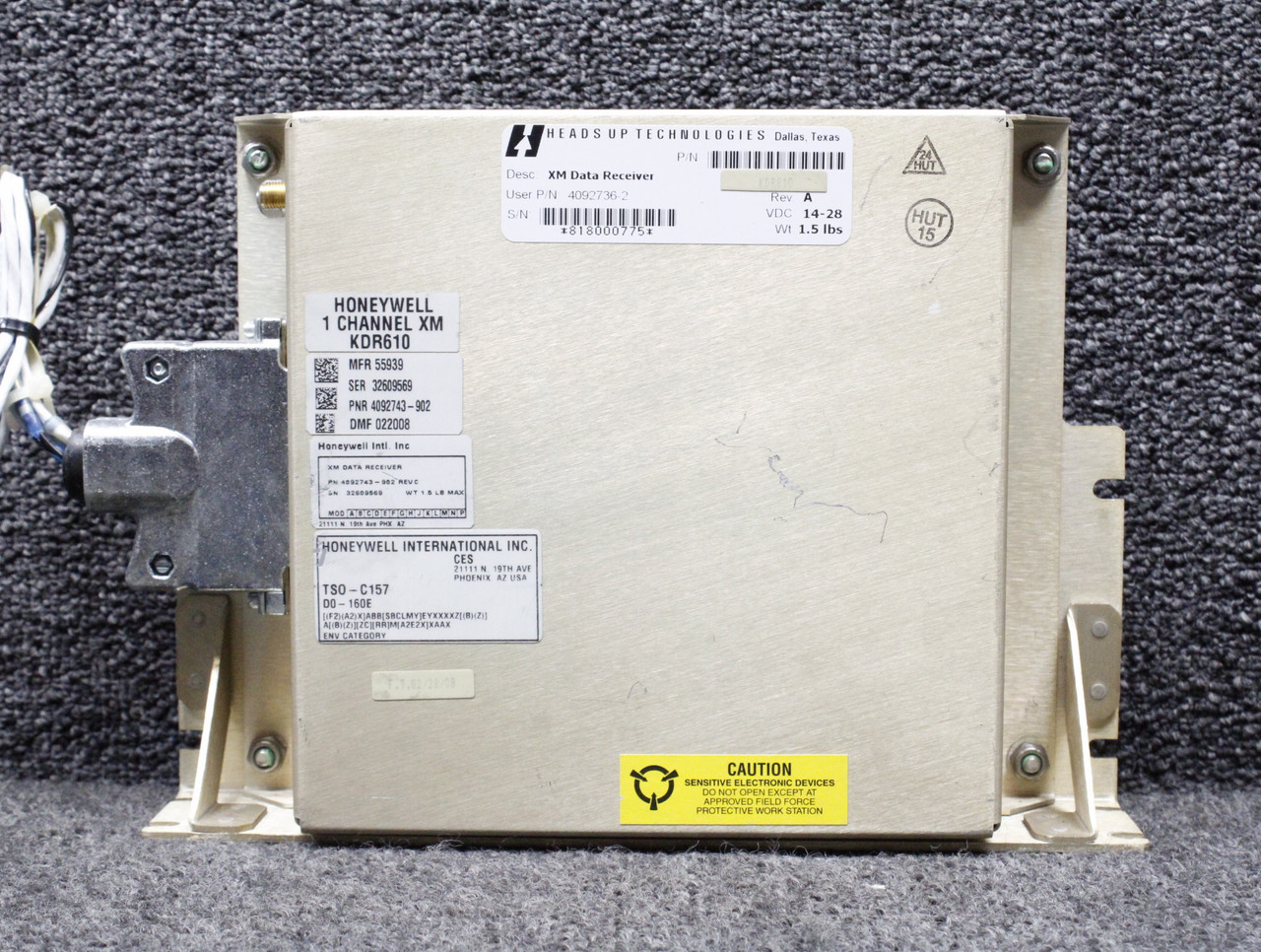 4092743-902 Honeywell KDR610 XM Data Receiver with Tray