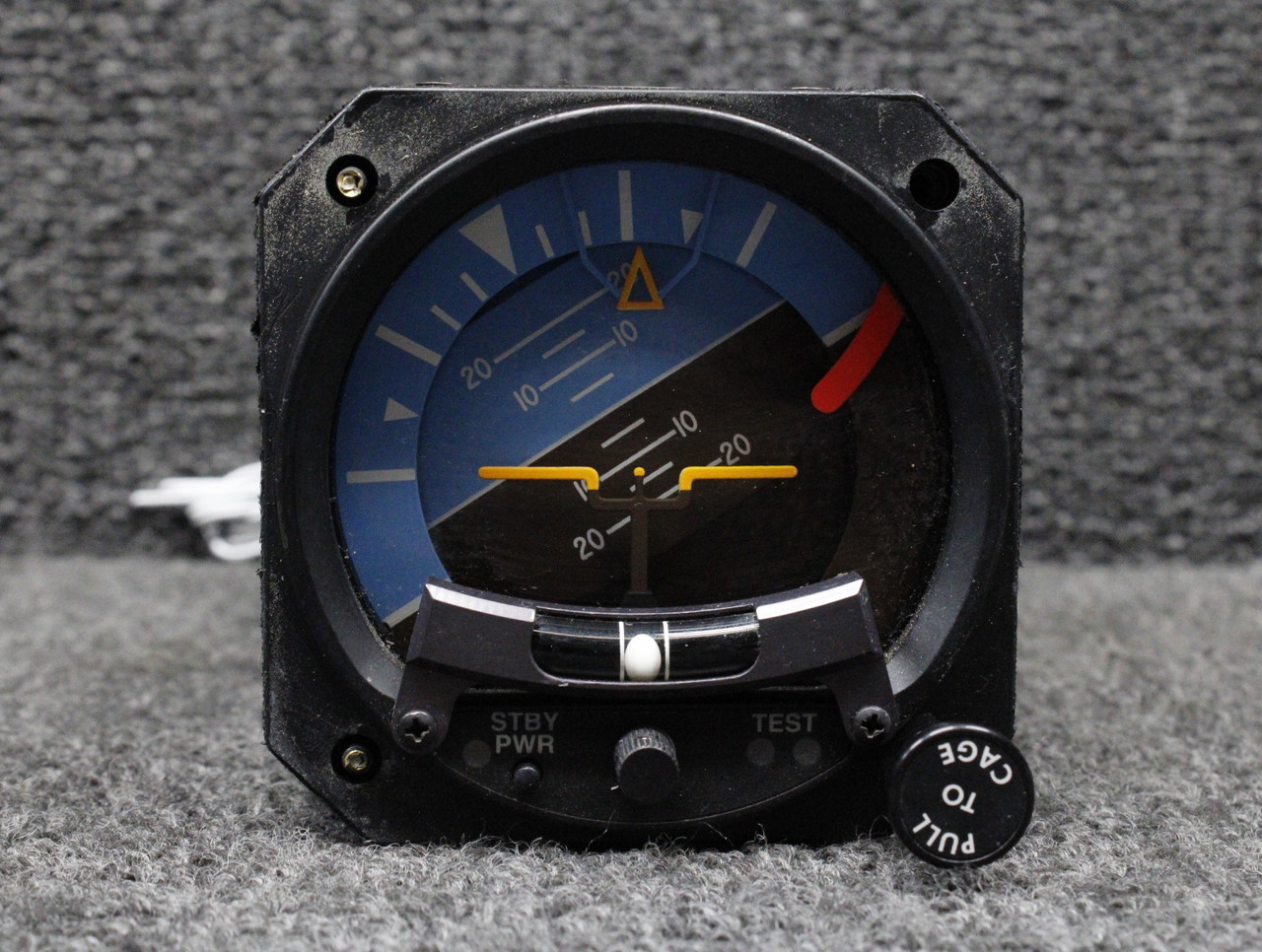 4300-411 Mid-Continent Attitude Indicator with Battery, Mods, Lighted (10-32V)