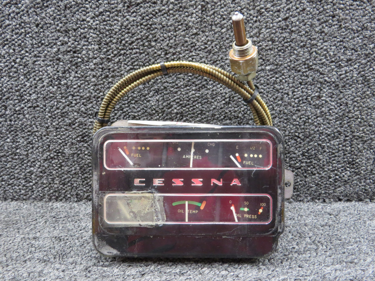 433549, 433551 Stewart Warner Gauge Cluster with Cover and Probe