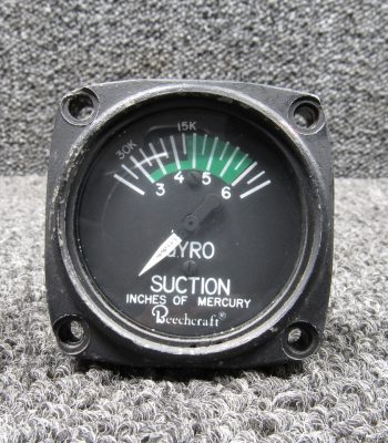 50-384042-9 Aircraft Instruments Suction Gage (Scuffed Face)
