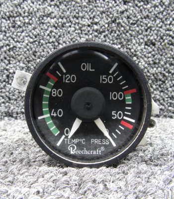 521216 (Alt: 100-384058-3) Weston 1825 Oil Temperature & Pressure Indicator