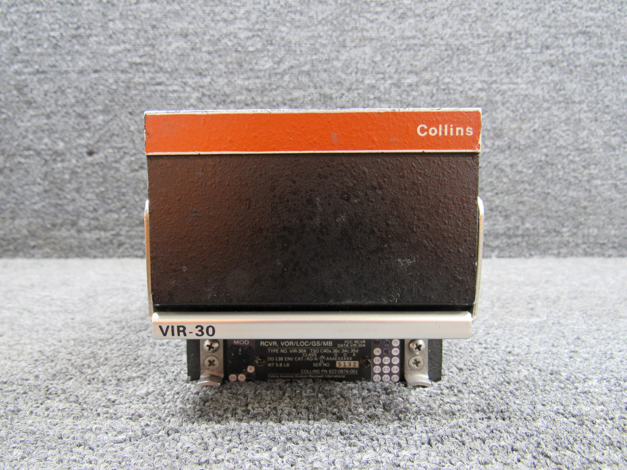 622-0876-001 Collins VIR-30A Nav Receiver w Mods and Green Repairable Tag (Core)