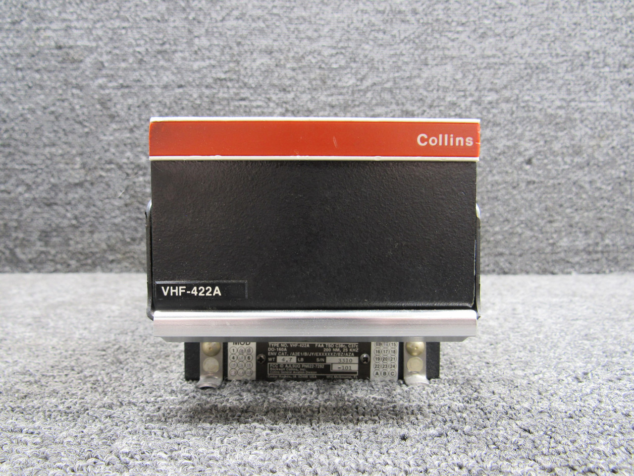 622-7292-101 Collins VHF-422A VHF Transceiver with Mods and Green Tag (Core)