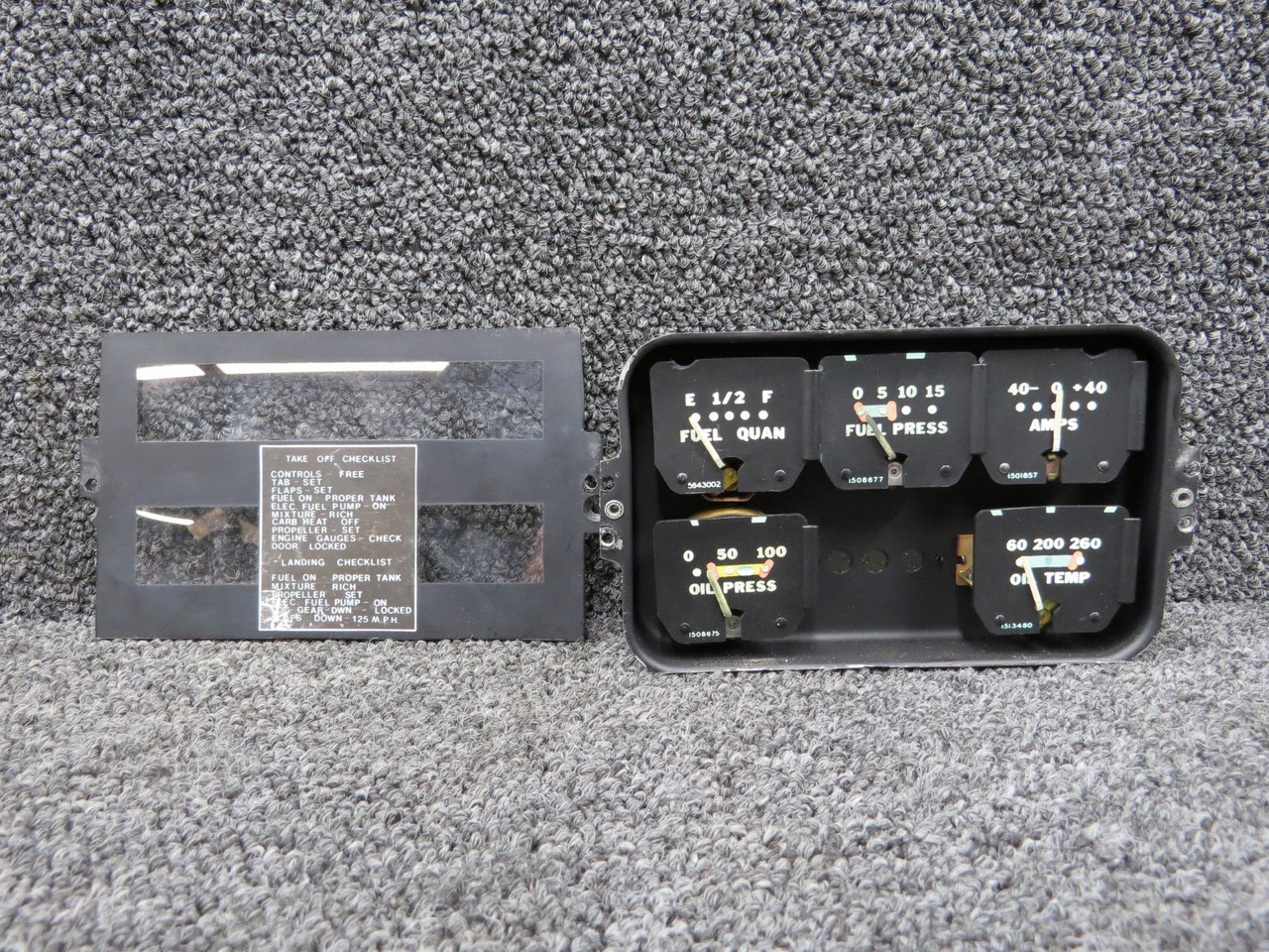 6455811 (Alt: 764-904) Piper PA-24-250 Instrument Cluster Assembly