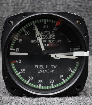 6533-1 United Dual Manifold Pressure and Fuel Flow Indicator (Code: H.130) (28V)