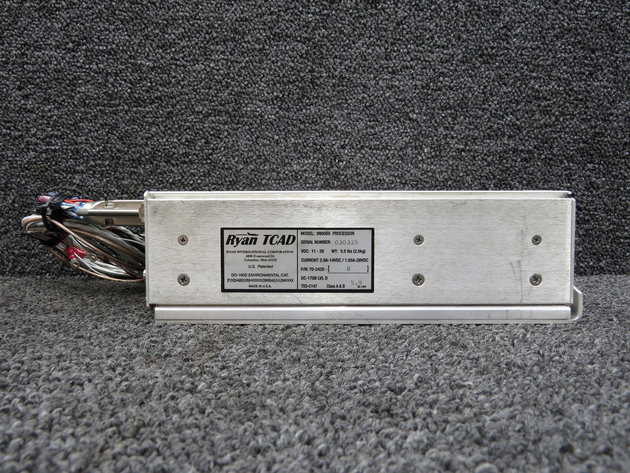 70-2420-8 Ryan TCAD 9900BX Processor with Tray (Volts: 11-29)