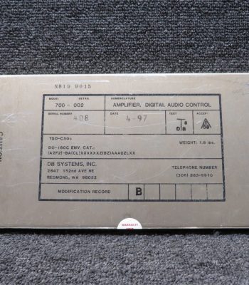 700-002 DB Systems Digital Audio Control Amplifier w Mods and Green Tag (Core)