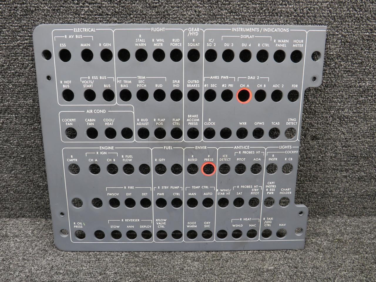 7624608502-029 Light Panel Assembly with Green Repairable Tag (Core)