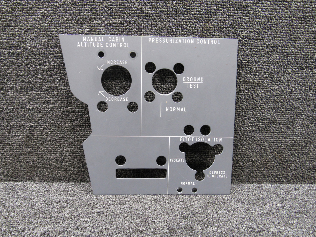 800-9240-3 Hawker BAE 125-800A Oxygen Overlay Panel