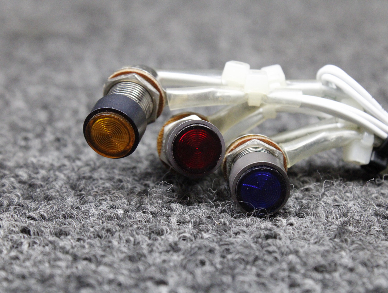 855291SI-RL-2-QB-P6 Beechcraft 58 Flap Indicator Light Set (Blue, Yellow, Red)