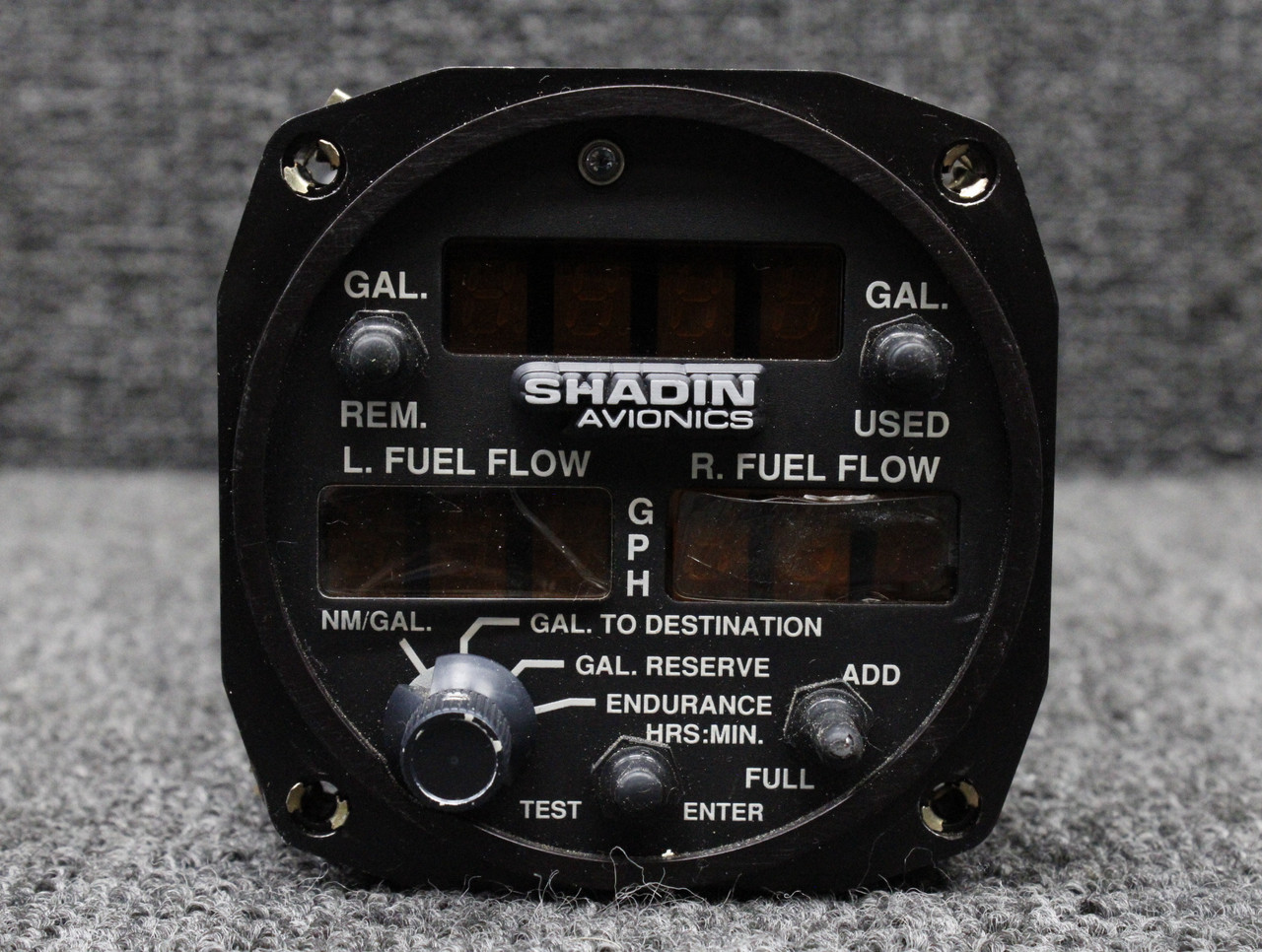 910532P Shadin Dual Fuel Flow Indicator with Transducers and STC (14-28V)