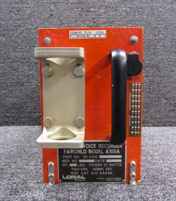 93-A100-80 Fairchild A100A Cockpit Voice Recorder w Mods and Green Tag (Core)