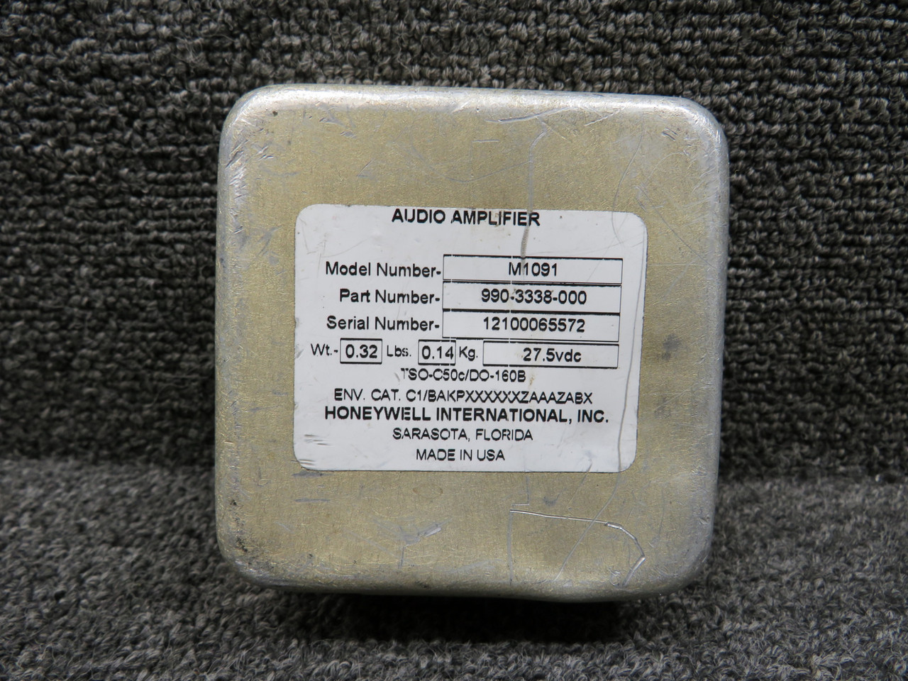 990-3338-000 Honeywell M1091 Audio Amplifier with Green Repairable Tag (Core)