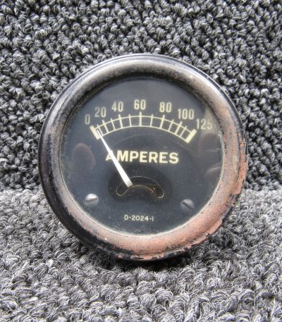 D-2024-1 Ammeter Indicator (Amps: 0-125)