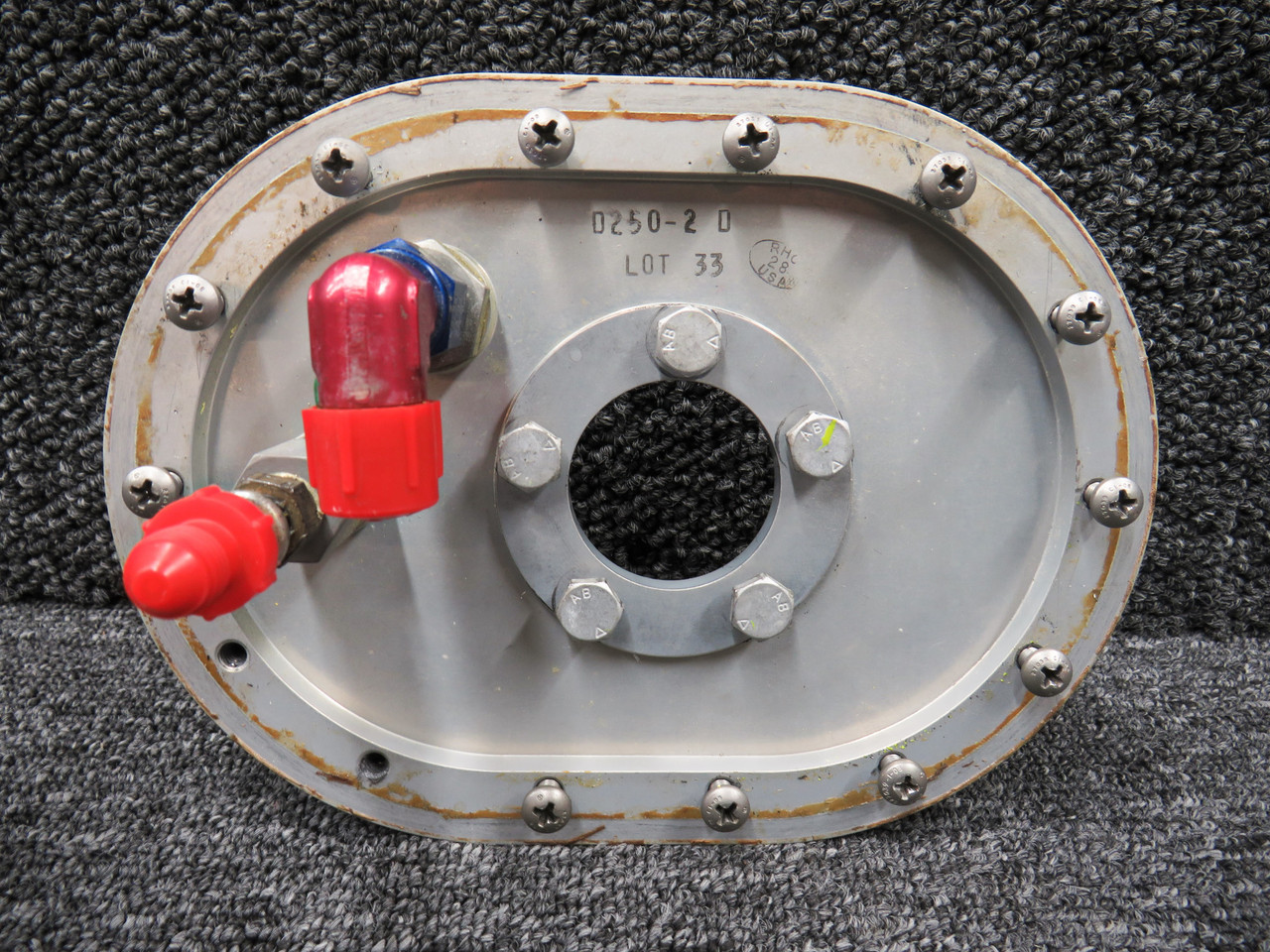 D250-2, B254-3 Robinson R44 Auxiliary Fuel Tank Cover & Strainer Assembly