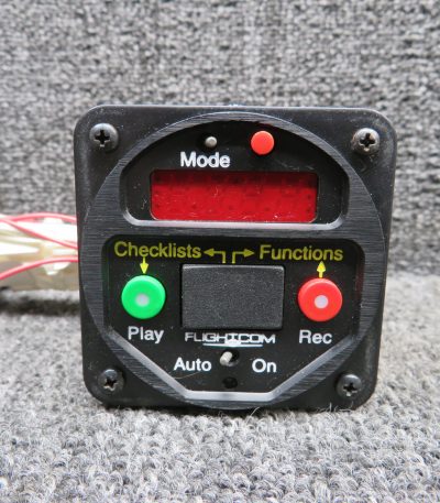 DVR-300i-XT Flightcom Digital Voice Recorder Indicator with Connector
