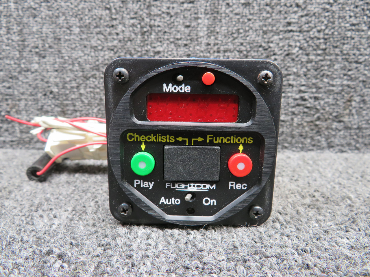 DVR-300i-XT Flightcom Digital Voice Recorder Indicator with Connector