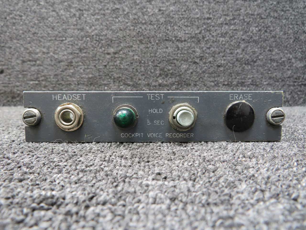 Falcon Cockpit Voice Recorder Control Head (No Part Number)