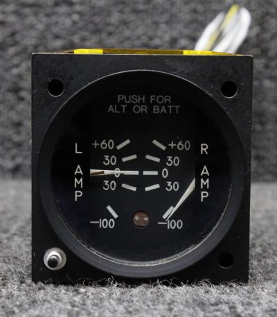 MD158 Mid-Continent Dual Ammeter Indicator, Lighted (Volts: 14 or 28)