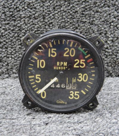 P-551 Stewart Warner Recording Tachometer Indicator (Hours: 1446.98)