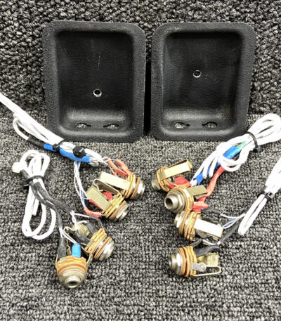 Piper PA24-250 Headset Microphone Jack Set with Mounting Plates