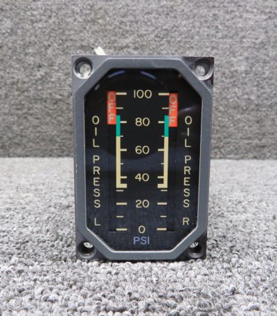 VSDL-0C204H (Alt: 9912147-10) US Gauge Oil Pressure Indicator, 28V